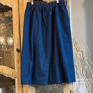 Classic Blue Denim Skirt